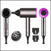 Ds Dryers Hair Dryer Negative Lonic Hammer Blower Electric Professional Cold Wind Hairdryer Temperature Care Blowdryer Drop Delive Dhtuj