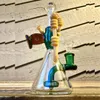 Glass Bong Dab Rig Hookahs Recycler Rigs 9 Recyclers Tube Water Pipe Bongs with Heady Bowl