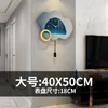 Horloges murales montrent le salon léger horloge de luxe à la maison mode créative smart électronique suspendue