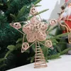 Weihnachtsdekorationen feine Verarbeitung attraktiver Baumtopper Star Leichte Top -Dekoration glitzern für Festival