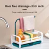 Hooks Sink Shelf Kitchen Sinks Organizer Soap Svamphållare Hål Free Drain Rack förvaringskorg rack Gadgets tillbehör