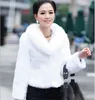 Women's Fur 2022 Autumn Winter Women Faux Coat Luxury Collars Jacket Female Short Black White 3XL