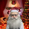 Party Masks Christmas Face Adults Santa Clause Latex Headgear Cosplay Tools for Theme 2210178637382