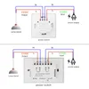 Switch Smart Wall Light Hand Sweep Sensor Glass Screen Panel Without Touch EU US IR Infrared Lights 110V 220V 10A