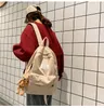Retro Women Backpack Fashion High School College Bag Bag Proste Cord Cord Female Plecaks Bags Duże pojemność ProccaksAcka 220815