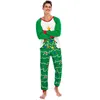 Famille Matching Tenues 2023 Christmas Vêtements de famille Families Filles Boys Filles Pyjamas Assortir Vêtements Santanta Green Vêtements Mother Sleepwear Pyjamas 220913