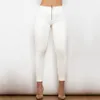 Shascullfites Melody pantalon en cuir blanc Booty Lift taille haute en cuir Leggings Push Up jean printemps mode femme