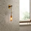 Wall Lamp Post-Modern Luxury Glass Nordic Bedroom Bedside Creative Living Room Decor Corridor Aisle Sconce Led Light E14