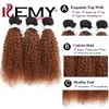 Koronkowe peruki Brazylijskie perwersyjne kręcone ludzkie włosy Remy 1b 30 Ombre Brown Candy Can Kup 1 Poledle 221018