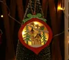 Kerstdecoraties 2022 Creatief LED Lumineuze lichte boom hanger ster auto hart houten decoratie feestjaar 2022 gelukkige jaar 2023christmas