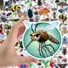 Pack of 100Pcs Cartoon Insect Stickers Waterproof Vinyl Sticker No-Duplicate For Skateboard Luggage Laptop Notebook Helmet Water Bottle Phone Car decals