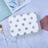 Geschenkpapier, 50 Stück, luxuriöse goldene Polka Dot-Mooncake-Boxen, knusprige Kuchen, Kekse, Süßigkeiten, Verpackung, Mid-Autumn Festival, Party, Dekoration