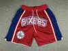 Short de loisirs Just Don pour hommes, short de basket-ball, pantalon de survêtement Hip Pop Sport, pantalon court avec poche, Mitchell et Ness rétro Stitc190n