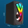Subwoofer de desktop de alto -falante USB Subwoofer est￩reo PC Speakers de jogos de computador com RGB LED LEV