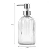 Bouteilles de stockage 400ml savon liquide Gel douche distributeur de shampoing verre vide pompe bouteille conteneur