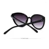 Sunglasses Large Cat Eye Women Trendy Fashion Classic Black Rice Nails Men Sun Glasses Outdoor Driving UV400