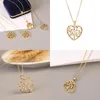 Pendant Necklaces Lovely Versatile Tree Of Life Necklace Colorf Zircon Wedding Valentines Day Gift Women Jewelry Drop Delivery 2022 18Urv