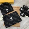 Brand Warm Scarves Set Luxury Wool Beanies Cap Breathable Knitted Gloves Autumn Winter Gloves