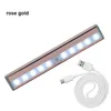 Bewegingssensor Nachtverlichting 10 LED Oplaadbare Stick On Overal Magnetische LED-lichtbalk voor onder kast Kast Hal Trap7574403