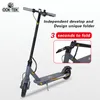 EU Warehouse 8.5inch Electric Smart Scooter V8 350W 10.5AH Batteri Max körsträcka 26 km-33 km Dubbelbromsskoter med smart app