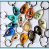 Key Rings 15 Pcs Real Scorpion Spider Crab Ant Four Leaf Clover Drop Shaped Amber Resin Keychain Taxidermy Oddity Insect Encased Del Dhx0E