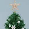 Decorações de Natal Fine Treno Atraente Tree Tree Star Star Lightweight Top Decoration Glittering for Festival