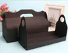 Presentförpackning 10st containrar Portable Box Sandwich Cake Packaging Long Roll Christmas Wedding Birthday Party Dessert