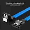 Câbles audio UK Straight 90 SATA cable 3.0 to hard disk SSD adapter HDD cable