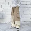 Men's Pants Men's Wide Baggy Overalls Ins Japanese Vintage Straight Trousers Fashion Man Women Bottoms Y2K Clothes Streetwear Oversize