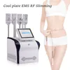 Cryo Skin Ems Fatfreeze Body Slant Machine 4 Pads Cool Freezing Fat Removal Cryo Plate