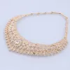 Jewelery Set Party Wedding Jewellery Gold Color For Women Accessories Necklace Bracelet Earrings Gift Nigeria Ethiopian