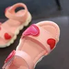 Sandália Anak Perempuan Sepatu Musim Panas anak Putih untuk Kulit PU Putri Bunga 220611