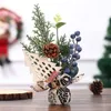 Christmas Decorations Mini Tree Pine DIY Table Decoration For Home Navidad 2022 Year Gifts Desktop Ornaments