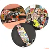 Konsole Dekorationen 50 stücke Punk Skl Vinyl Aufkleber Bombe Horror Doodle Auto Aufkleber Wasserdicht Für DIY Laptop Skateboard Gitarre Fahrrad Dhu7C