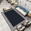 Alfombras de sala de estar de estilo chino alfombra de lujo decoraci￳n de dormitorio de alta gama decoraci￳n para el hogar lavible de granja alfombra de pieles de piso