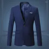 남자 양복 2022 패션 남성 정장 재킷 11 컬러 고품질 슬림 핏 단단한 캐주얼 비즈니스 블레이저 공식 사무실 웨딩 코트