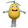 owocowy cytryna Mascot Costume Carnival Cartoon Charakter Fancy Dress Partia Ceremonia reklamowa karnawałowy rozmiar dla dorosłych