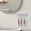 Haken Zahnbürstenhalter mit Deckelwand Selbstkleber Zahnbürsten perfekt für Schlafsaalbäder und Dusche