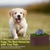 犬のカーシートは、小動物のためのピクチャーポーフレメーションウルンボックスでペット記念記念品のurをカバーしています茶色7.5 "x5.1" x4 "