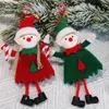 Weihnachtselfenpuppe Navidad 2022 Engelspuppe Weihnachtsbaumanhänger Ornament Weihnachtsdekoration für Zuhause Neujahr 2023 Geschenk Noel Decor FY3965 b1016