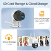 Caméras dôme 4K double objectif WiFi caméra IP 8MP vidéosurveillance extérieure Surveillance vidéo 8X Zoom PTZ 2K système de sécurité prise en charge Onvf Audio bidirectionnel ICsee 221025