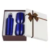 Sublimation Wine tumbler set 500ml mix colors tea sets stainless steel double wall insulated with wine bottle two tumblers gift sets for christmas festival