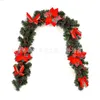 Christmas Decoration Red Rattan 180cm/1.8m Dense Red Decorative Rattan Door Xmas Ornaments