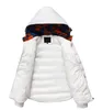 Men's Jackets New Mens Hooded Thick White Coat Winter Autumn Mens Casual Warm Jacket Fashion Fur Collar Hat Parkar Male HB113 G221013