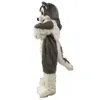 Maskottchenpuppenkostüm Halloween Grey Wolf Fuchs Husky Hundefursuit Maskottchen Kostüm Anzügen Partyspiel -Kleid Outfits Karneval Weihnachten Ostern Erwachsene Größe