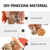 Decorações de Natal 1 conjunto Pinecone DIY Material Pine para loja de dormitórios em casa