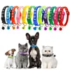 Dog Collars Colorul Pet Supplies Cat Collar With Bell Adjustable Buckle Accessories Small Chihuahua