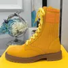 Womens New Color Casual Boots Shoes Leather Knit Mid Top Roman Martin Party Wedding Platform Trainer size35-41