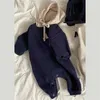 Strampler Frühling geboren Baby Mädchen Kleidung Kleinkind Kostüm Mit Kapuze Brief Stickerei Infant Jungen Overalls 221018