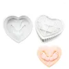 Bakeware Tools Small Heart Silicone Mold Set Wedding Cake Stand Pastry Circle Party Children Prato de Bolo Dishes Processor
